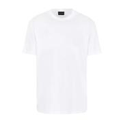 U090 T-Shirt Giorgio Armani , White , Heren