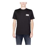 Zwart Print T-shirt Dickies , Black , Heren