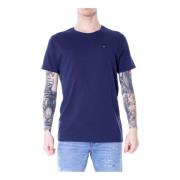 Blauw Klassiek T-shirt Tommy Hilfiger , Blue , Heren