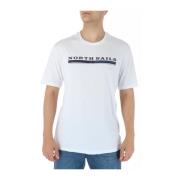 Bedrukt T-shirt met korte mouwen North Sails , White , Heren