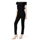 Zwarte Slip On Broek voor Dames Guess , Black , Dames