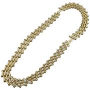 Pre-owned Metal necklaces Dior Vintage , Yellow , Dames