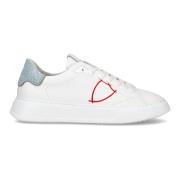 Lage Temple Sneaker met Exclusieve Details Philippe Model , White , He...