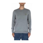 Grijze Gebreide Trui met Print voor Heren Lyle & Scott , Gray , Heren