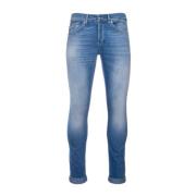 Stijlvolle Jeans voor Mannen en Vrouwen Dondup , Blue , Heren
