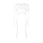 T-Shirts met Ruches Blumarine , White , Dames