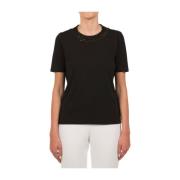 Zwart T-Shirt Le Tricot Perugia , Black , Dames