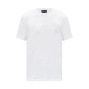 T-shirt met logo Giorgio Armani , White , Heren