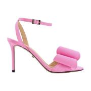 Roze Satijnen Stiletto Sandalen Mach & Mach , Pink , Dames