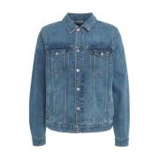 Blauwe Ss24 Herenjas 7 For All Mankind , Blue , Heren