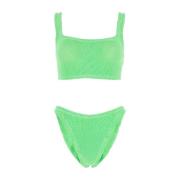 Fluo Groene Xandra Bikini Hunza G , Green , Dames