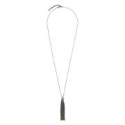 Zilveren Kralenketting Brunello Cucinelli , Gray , Dames