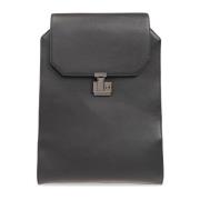 Leren rugzak Emporio Armani , Black , Heren