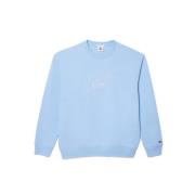 Blauwe Oval Logo Crewneck, XL Sporty & Rich , Blue , Heren