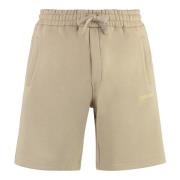 Diego Fleece Shorts van Katoen Les Deux , Beige , Heren