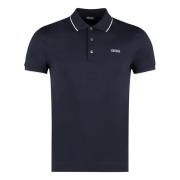 Katoenen Piqué Polo Shirt Ermenegildo Zegna , Blue , Heren