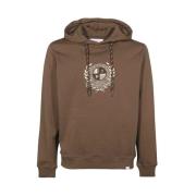 Katoenen Hoodie Les Deux , Brown , Heren