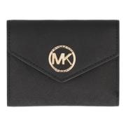 Carmen Medium Saffiano Lederen Tri-Fold Portemonnee Michael Kors , Bla...