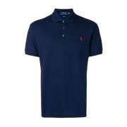 Stretch Piqué Polo Polo Ralph Lauren , Blue , Heren