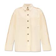 Oversized shirt Victoria Beckham , Beige , Dames