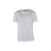 Witte Katoenen T-shirt met Logo Inschrift Alexander McQueen , White , ...