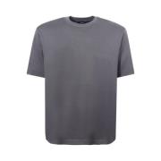 Grijze Crew-neck T-shirt - Regular Fit Herno , Gray , Heren