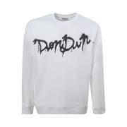Witte Sweatshirt met Logo Print Dondup , White , Heren