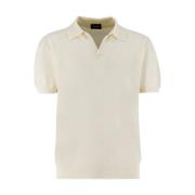 Veelzijdig katoenen terry poloshirt Drumohr , White , Heren