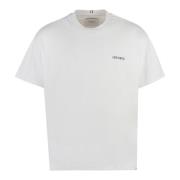 Diego Logo Katoenen T-Shirt Les Deux , White , Heren