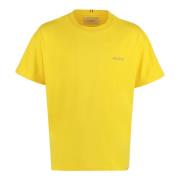 Diego Logo Katoenen T-Shirt Les Deux , Yellow , Heren