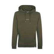 Katoenen Hoodie met Ribboorden Les Deux , Green , Heren