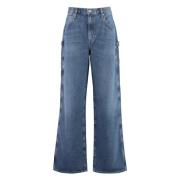 Biologisch Katoenen Carpenter Jeans Agolde , Blue , Dames