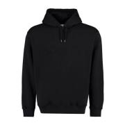 Logo Detail Katoenen Sweatshirt voor Mannen Aspesi , Black , Heren