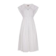 Witte Midi Overhemdjurk Alexander McQueen , White , Dames