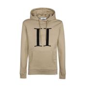 Katoenen Hoodie met Logo Detail Les Deux , Beige , Heren