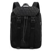 Nylon rugzak met Iconographe-motief Valentino , Black , Heren