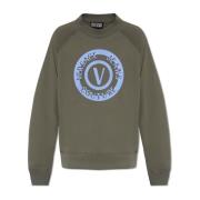 Oversized sweatshirt Versace Jeans Couture , Green , Heren