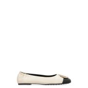 Leren ballet flats Tory Burch , Beige , Dames