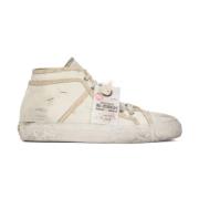 Vintage Mid Top Sneakers Beige/Avorio Dolce & Gabbana , Beige , Heren