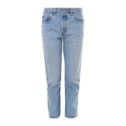 Hoge Taille Rechte Pijp Jeans Levi's , Blue , Dames