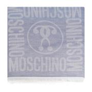 Sjaal met monogram Moschino , Blue , Unisex
