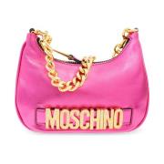 Handtas met logo Moschino , Pink , Dames