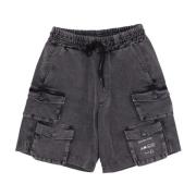 Denim Shorts Mauna Kea , Black , Heren