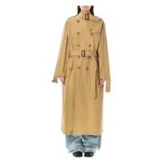 Oversized Deconstructed Trenchcoat R13 , Beige , Dames