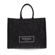 Athena Grote shopper tas Versace , Black , Unisex
