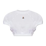 Voetbal crop T-shirt Vivienne Westwood , White , Dames