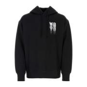 Katoenen sweatshirt Y-3 , Black , Heren