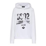 Stijlvolle Felpas voor mannen Dsquared2 , White , Dames