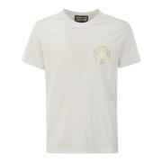 Foil T-shirt voor vrouwen Versace Jeans Couture , White , Dames