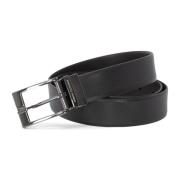 Heren Leren Riem - Zwart Armani Exchange , Black , Heren